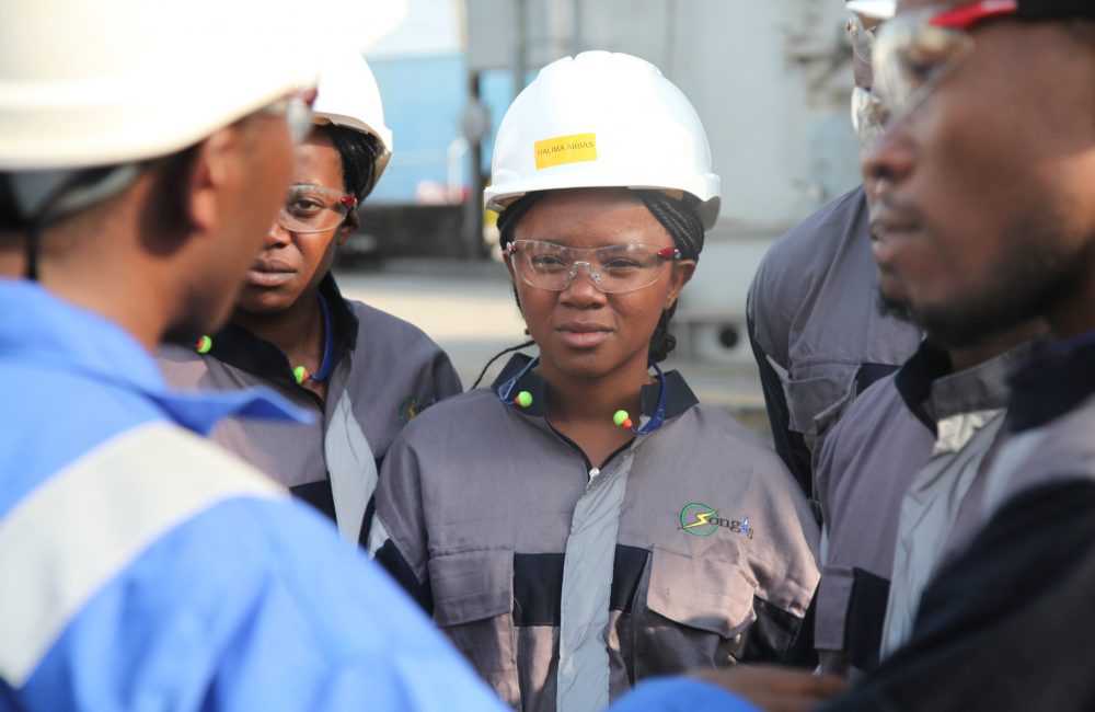 Young female worker part of a gender diverse team
